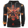 Snowflake Print Pocket Long Sleeve Hoodie