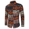Flower Geometric Tribal Print Casual Shirt