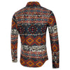 Flower Geometric Tribal Print Casual Shirt