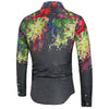Splash Painting Print Long Sleeve Casual Shirt