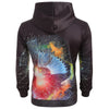 Colorful Printed Pouch Pocket Pullover Hoodie