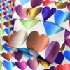 Colorful 3D Hearts Print Pullover Hoodie