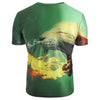 Short Sleeve Animal Fire Print T-shirt