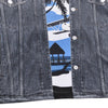 3D Faux Denim Jacket Printed Short Sleeve T-shirt