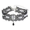 Fashion Jewelry Black Hollow Lace Choker Necklace
