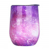 Double-Insulated Stemless Glass Stainless Steel Tumbler Wine Cup with Lids