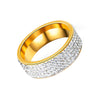 Women's Steel Couples Gold-Plated Rings 0120 Personalized Gifts Jewelry
