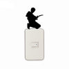 Guitar Player Man Vinyl Light Switch Wall Sticker Creative Silhouette Home Decal