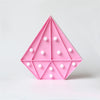 Fashion Diamond Shape Table Lamp Bedroom Decoration Night Light