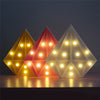 Fashion Diamond Shape Table Lamp Bedroom Decoration Night Light