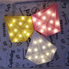 Fashion Diamond Shape Table Lamp Bedroom Decoration Night Light