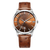 Rarone Genuine Leather Men Wrist Quartz Watch