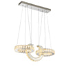 Nordic Post Modern Crystal Three Color Switch Chandelier
