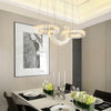 Nordic Post Modern Crystal Three Color Switch Chandelier