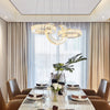 Nordic Post Modern Crystal Three Color Switch Chandelier