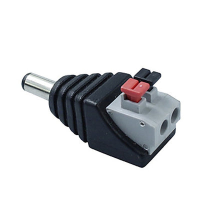 ZDM 1Pairs Intelligent Connection DC Power Male Female 5.5x2.1mm Connector Adapter Plug Cable Pressed for LED Strips 12V
