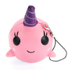 Jumbo Squishy Narwhal Whale Blue Slow Rising Cute Soft Gift Decor Toy
