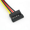 4 Pin IDE Power Splitter 1 Male to 2 Female ATA / SATA Power Cable