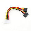 4 Pin IDE Power Splitter 1 Male to 2 Female ATA / SATA Power Cable