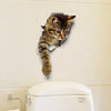 Lovely Animal PVC Toilet Wall Sticker