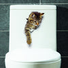 Lovely Animal PVC Toilet Wall Sticker