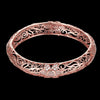 Fashion K Gold Zircon Carving Pattern Female Rose Gold Bracelet