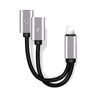 2-in-1 Adapter Double Headphone Audio Charge Cable for iPhone X / XR / XS Max /8