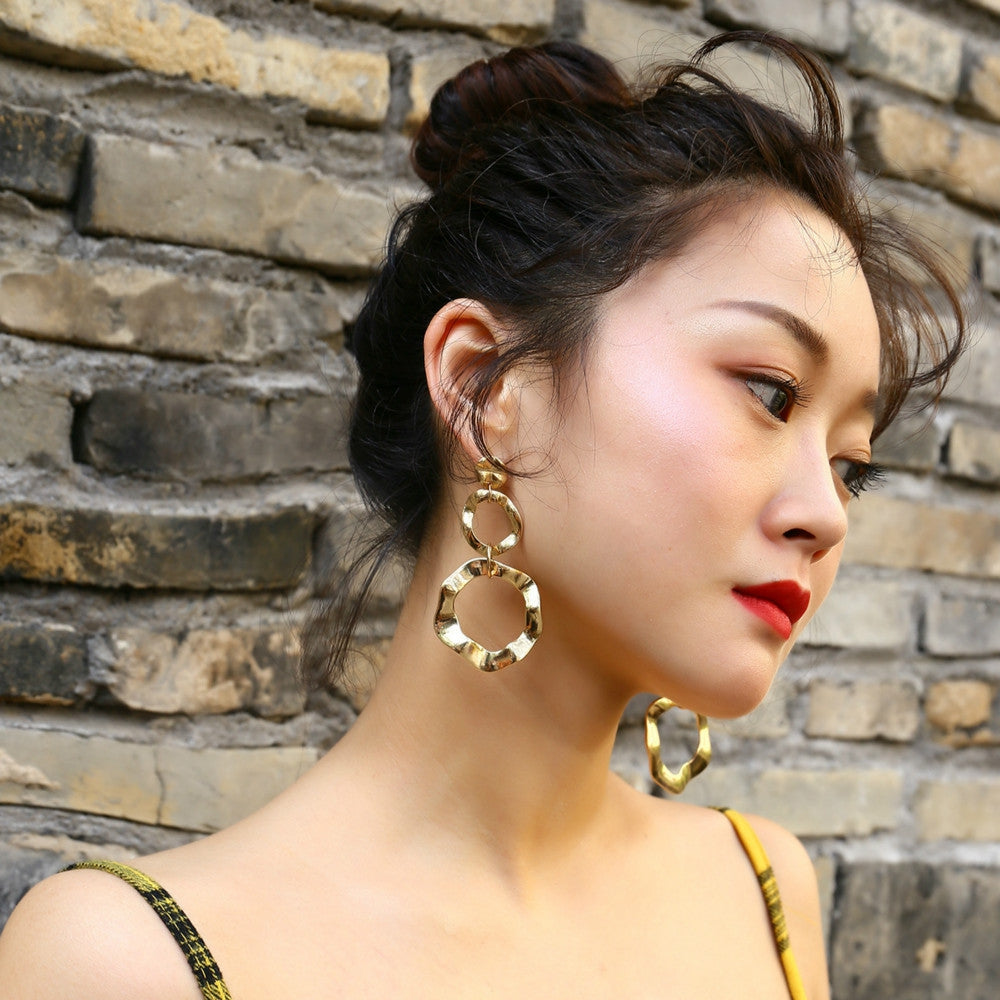Personalized Wild Creative Glossy Earrings Earrings Jewelry Female