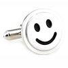 Men's Cuff Button Smile Pattern Alloy Durable Cufflinks Accessory