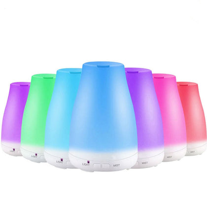 Remote Control Aroma Diffuser Oil Diffuser 7 LED Cool Mist Humidifier 200ML
