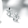K Gold European and American Popular Simple Flower Earrings Platinum Plating