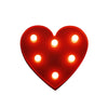 BRELONG 3D Warm White Kids Room  Night Light Christmas   Wedding Decorative 4.5V - Heart ( No Battery )