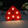 BRELONG 3D Warm White Kids Room  Night Light Christmas   Wedding Decorative 4.5V - Heart ( No Battery )