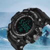 SANDA Men's Fashion Movement Waterproof LED Electronic Watches
