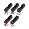 3.7V 18650 Battery Holder Case Plastic Battery Storage Box with Wire Leads- 5Pcs