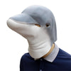 Halloween Cosplay Dolphin Latex Head Mask for Funny Ball Party Show