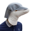 Halloween Cosplay Dolphin Latex Head Mask for Funny Ball Party Show