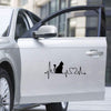 Creative Kitten ECG Car Sticker Removable