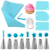 8 Nozzle Cake Butter Decoration Baking Tool Mouthwash Bag Converter Smear 14pcs