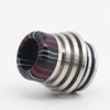 Original YUHETEC 810 Tower Stainless Steel + Black Resin drip tip 2pcs