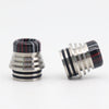 Original YUHETEC 810 Tower Stainless Steel + Black Resin drip tip 2pcs