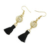 Colorful Fringes Tassel Cotton Dangle Earring