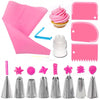 8 Nozzle Cake Butter Decoration Baking Tool Mouthwash Bag Converter Smear 14pcs