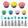 8 Nozzle Cake Butter Decoration Baking Tool Mouthwash Bag Converter Smear 14pcs
