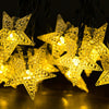 Christmas Outdoor Courtyard 50LED Solar Star Lights