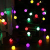 Jiawen Christmas Lights String 5m 50 LEDs RGB Holiday Ball  Light  AC 220V