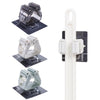 Bathroom Punch-Free No Trace Mop Rack