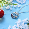 Christmas Zircon Necklace with A Bow