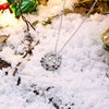 Christmas Zircon Necklace with A Bow