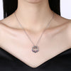 Christmas Zircon Necklace with A Bow